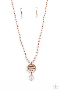 autopostr_pinterest_58290,copper,faith,inspiration,short necklace,Priceless Plan - Copper Necklace