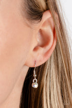 Load image into Gallery viewer, Stardust Saucer - White Necklace Paparazzi Accessories