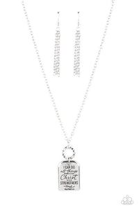 faith,short necklace,silver,Persevering Philippians - Silver Necklace