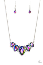 Load image into Gallery viewer, Regally Refined - Multi Oil Spill Rhinestone Necklace Paparazzi Accessories