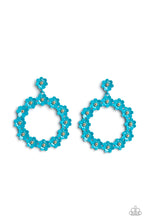 Load image into Gallery viewer, Daisy Meadows - Blue Floral Post Earrings Paparazzi Accessories