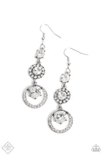 Load image into Gallery viewer, Enchanting Effulgence White Rhinestone Earrings Paparazzi Accessories