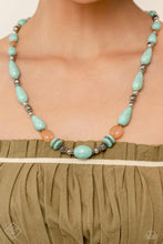 Load image into Gallery viewer, Nile River Redux Blue Stone Necklace Paparazzi Accessories