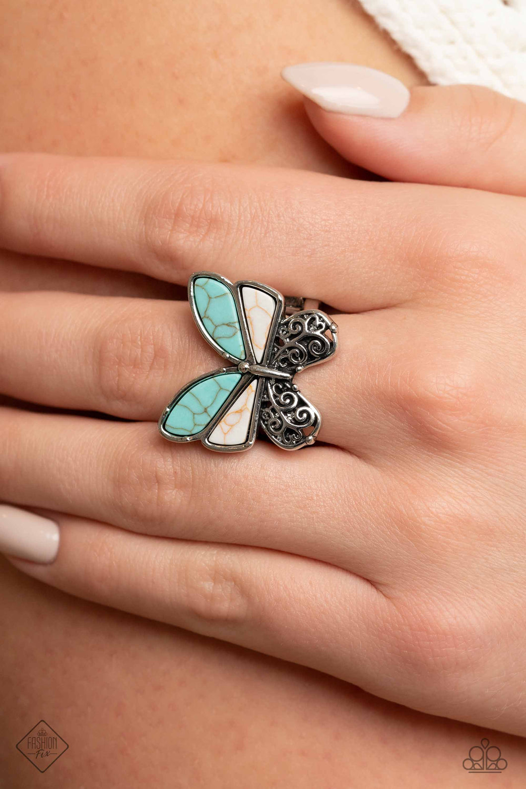 Wild Wings Blue Butterfly Ring Paparazzi Accessories