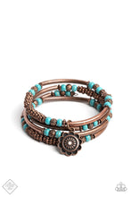 Load image into Gallery viewer, Badlands Bunch Copper Coil Bracelet Paparazzi Accessories