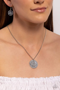 inspirational,short necklace,silver,Gilded Guide - Silver Necklace