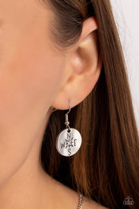 inspirational,short necklace,silver,Gilded Guide - Silver Necklace