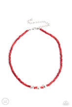 Load image into Gallery viewer, I Can SEED Clearly Now - Red Seed Bead Choker Necklace Paparazzi Accessories