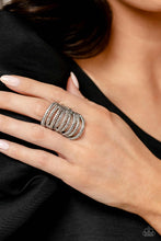 Load image into Gallery viewer, Rippling Rarity - White Rhinestone Ring Paparazzi Accessories