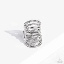 Load image into Gallery viewer, Rippling Rarity - White Rhinestone Ring Paparazzi Accessories