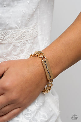 Mighty Matriarch - Gold Paparazzi Accessories