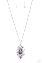 Load image into Gallery viewer, Over the TEARDROP - Purple Rhinestone Necklace Paparazzi Accessories