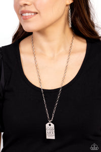 faith,long necklace,silver,Possible Pendant - Silver Necklace