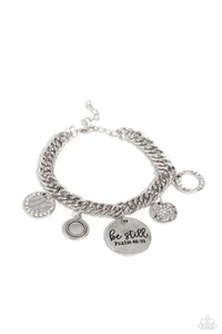 faith,lobster claw clasp,white,GLITTER and Grace - White Bracelet