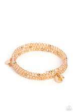 Load image into Gallery viewer, Illusive Infinity - Gold Coil Bracelet Paparazzi Accessories