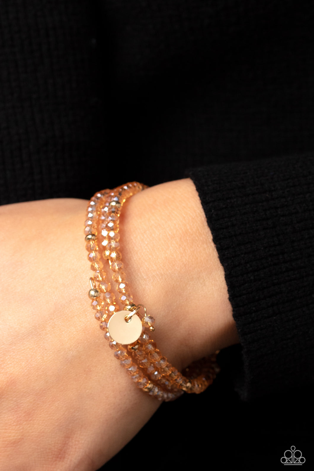 Illusive Infinity - Gold Coil Bracelet Paparazzi Accessories