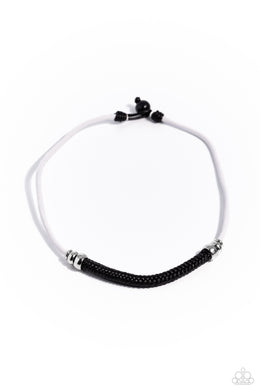 Corded Chivalry - White Urban Necklace Paparazzi Accessories