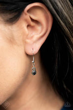 Load image into Gallery viewer, Dizzy With Desire Silver Hematite Rhinestone Necklace Paparazzi Accessories
