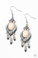 Load image into Gallery viewer, Enchantingly Environmentalist White Earring Paparazzi Accessories