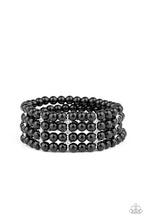 Load image into Gallery viewer, Stacked To The Top Black Bracelet Paparazzi Accessories