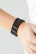 Load image into Gallery viewer, Stacked To The Top Black Bracelet Paparazzi Accessories