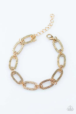 Street Style Gold Bracelet Paparazzi Accessories