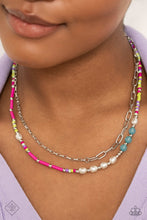 Load image into Gallery viewer, Coastal Composition Pink Necklace Paparazzi Accessories