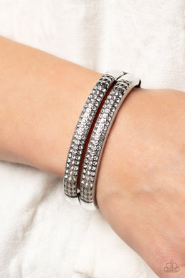 STACKED Up - White Paparazzi Accessories