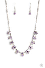 Load image into Gallery viewer, Tabloid Treasure - Purple Rhinestone Necklace Paparazzi Accessories