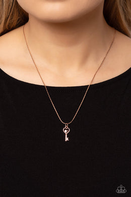 LOVE-Locked - Rose Gold Paparazzi Accessories