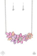 Load image into Gallery viewer, Garland Over Multi Rhinestone Floral Necklace Paparazzi Accessories