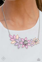 Load image into Gallery viewer, Garland Over Multi Rhinestone Floral Necklace Paparazzi Accessories