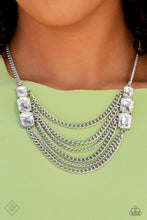 Load image into Gallery viewer, Come Chain or Shine White Rhinestone Necklace Paparazzi Accessories
