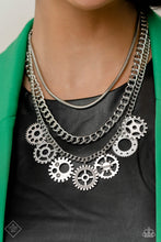 Load image into Gallery viewer, Running Out of Steampunk White Necklace Paparazzi Accessories