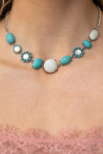 Load image into Gallery viewer, Cowboy Catwalk Blue Necklace Paparazzi Accessories