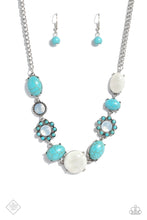 Load image into Gallery viewer, Cowboy Catwalk Blue Necklace Paparazzi Accessories