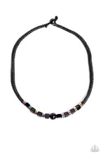 Load image into Gallery viewer, Oil Spill Orbit - Black Urban Necklace Paparazzi Accessories