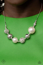 Load image into Gallery viewer, Caliber Choreographer White Pearl Rhinestone Necklace Paparazzi Accessories
