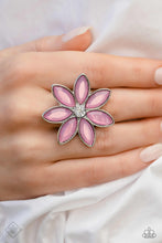 Load image into Gallery viewer, Garden My French Purple Rhinestone Floral Ring Paparazzi Accessories