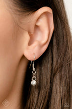 Load image into Gallery viewer, Dripping in Stardust White Rhinestone Necklace Paparazzi Accessories