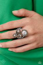 Load image into Gallery viewer, Blowing off STEAMPUNK White Ring Paparazzi Accessories