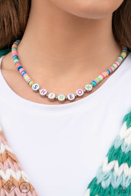 Psychedelic Glow Multi Choker Necklace Paparazzi Accessories