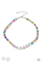 Load image into Gallery viewer, Psychedelic Glow Multi Choker Necklace Paparazzi Accessories