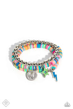 Load image into Gallery viewer, Far Out Fashion Multi Stretchy Charm Bracelet Paparazzi Accessories