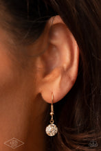 Load image into Gallery viewer, What A Gem - Gold Rhinestone Necklace Paparazzi Acessories