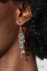 2023 Zi,rhinestones,short necklace,silver,The Stephanie Zi Collection Neckace