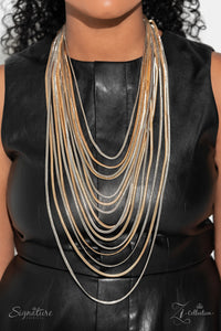 2023 Zi,gold,long necklace,multi,silver,The Linda Zi Collection Necklace