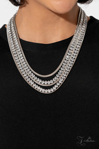 2023 Zi,rhinestones,short necklace,white,Tenacious - White Zi Collection Necklace