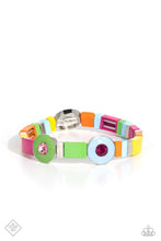 Load image into Gallery viewer, Colorblock Cameo Multi Stretchy Bracelet Paparazzi Accessories