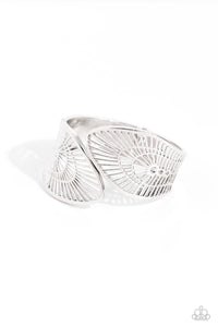 hinge,silver,Palatial Palms - Silver Hinge Bracelet